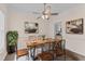 Decorated dining room showcasing stylish furniture and modern decor at 3517 Boren Ct, Raleigh, NC 27616