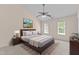 Serene main bedroom featuring modern decor and lots of natural light at 3517 Boren Ct, Raleigh, NC 27616
