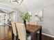 Dining room with neutral color palette and an open layout at 3900 Maplefield Dr, Raleigh, NC 27613