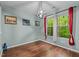 Bright bedroom with hardwood floors, and double windows at 4523 Tarkiln Pl, Wake Forest, NC 27587
