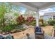 Tranquil backyard with a cozy seating area, lush gardens, and peaceful atmosphere at 463 Old Piedmont Cir, Chapel Hill, NC 27516