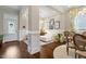 Open-concept space featuring a cozy living area and a dining area, perfect for entertaining and relaxing at 463 Old Piedmont Cir, Chapel Hill, NC 27516