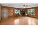 Inviting living room with fireplace, hardwood floors, and natural light at 5069 Cokesbury Rd, Fuquay Varina, NC 27526