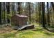 Backyard shed and landscaping at 518 Morgan Creek Rd, Chapel Hill, NC 27517