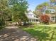 Charming two-story home with a sprawling front lawn, mature trees, and a welcoming front porch for outdoor enjoyment at 104 Glenview Pl, Chapel Hill, NC 27514