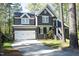 Charming two-story home with a well-manicured lawn, white garage door, and a welcoming red front door at 105 Guldahl Ct, Morrisville, NC 27560