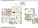 Detailed floor plan showcasing the layout of this home in Morrisville with all the rooms and their dimensions at 105 Guldahl Ct, Morrisville, NC 27560