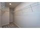 Large walk-in closet boasts ample shelving and storage, offering great organizational opportunities at 108 Pronghorn Deer Ct, Garner, NC 27529