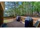A spacious deck provides ample space for grilling and outdoor entertaining at 1310 Country Club Dr, Durham, NC 27712