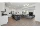 Open concept kitchen and living area, perfect for entertaining and modern living at 135 Carlton Ln, Franklinton, NC 27525