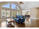 Bright and airy living room with hardwood floors, large windows, and comfortable seating at 1422 Gormly Cir, Sanford, NC 27330