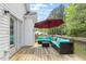 Deck featuring outdoor seating at 1752 Cobblestone Dr, Creedmoor, NC 27522