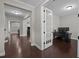 Bright office space with French doors, hardwood floors, and neutral paint at 1840 Flint Valley Ln, Apex, NC 27502