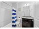 Bathroom featuring a tub, shower, granite countertop, and modern fixtures at 190 Bingham Creek Dr, Garner, NC 27529