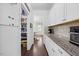 Walk-in pantry with custom shelving at 190 Bingham Creek Dr, Garner, NC 27529