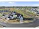 An aerial view captures a well-planned community with modern homes and landscaped streets at 20 Carolina Maple Dr, Franklinton, NC 27525