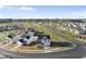 An aerial view captures a well-planned community with modern homes and landscaped streets at 20 Carolina Maple Dr, Franklinton, NC 27525