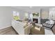 Comfortable living room featuring a fireplace, a plush sectional sofa, and an area rug at 20 Carolina Maple Dr, Franklinton, NC 27525