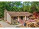 Beautiful single-story home with a deck, perfect for enjoying the outdoors at 201 Dunhagan Pl, Cary, NC 27511