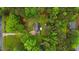 Aerial view of a home nestled in a lush, green, tree-filled neighborhood offering privacy at 2024 Country Trails Dr, Clayton, NC 27520