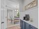 Inviting entryway view showcasing the open floor plan leading into a dining area with natural light and neutral colors at 2109 Hemlock Hill Dr, Durham, NC 27703