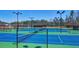 Well-maintained community tennis courts with professional lighting and a covered shelter, perfect for friendly matches at 2109 Hemlock Hill Dr, Durham, NC 27703