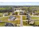 Community aerial view showcasing the neighborhood's layout and beautiful landscaping at 2113 Conroy Way, Willow Springs, NC 27592