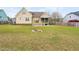 Large open back yard with fire pit and back deck perfect for gatherings with friends and Gathering at 2113 Conroy Way, Willow Springs, NC 27592