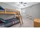 Cozy ' bedroom with a sturdy bunk bed and soft carpet at 2113 Conroy Way, Willow Springs, NC 27592