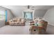 Bonus room featuring a window seat, built in shelving and ceiling fan at 2113 Conroy Way, Willow Springs, NC 27592