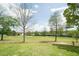 Spacious backyard with lush greenery and trees at 2124 Castle Pines Dr, Raleigh, NC 27604