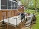 Exterior view of the multi-level deck at 213 Lewiston Ct, Cary, NC 27513