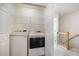 Convenient laundry closet with new washer and dryer, and wire shelving at 22 Lure Ct, Durham, NC 27713