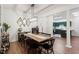 Open dining room is showcased next to the kitchen, great for entertaining at 2651 Mellow Field Dr # 206, Raleigh, NC 27604
