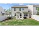 Spacious backyard with patio, providing ample space for outdoor activities and entertaining at 2705 Evanston Ave, Durham, NC 27703