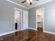 A spacious bedroom with access to the bathroom and walk-in closet at 2905 Pluton Pl, Rolesville, NC 27571