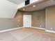 Large bonus room with neutral walls, recessed lights and double door closet at 2905 Pluton Pl, Rolesville, NC 27571