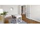 Cozy home office with French doors, a modern desk, and a calming interior design at 2905 Pluton Pl, Rolesville, NC 27571