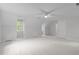This bonus room is large and features a ceiling fan and storage nooks at 307 Parkmeadow Dr, Cary, NC 27519