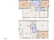 Detailed floor plan showcasing the layout of the home's two floors, including room dimensions and flow at 318 Acorn Hollow Pl, Durham, NC 27703