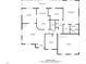 Detailed floor plan showcasing layout, room dimensions, and total area at 3417 Windmere Dr, Sanford, NC 27330