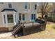 Exterior view of a large deck, ideal for outdoor entertaining and relaxation at 3908 Yateswood Ct, Raleigh, NC 27603