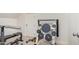 Dedicated workout room with weights, bench, and functional exercise equipment at 495 Evans Rd, Princeton, NC 27569