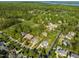 Gorgeous aerial view of homes backing to golf course, surrounded by beautiful lush trees at 642 Bear Tree Creek, Chapel Hill, NC 27517