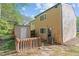 Exterior of the home featuring a small shed, backyard patio and an air conditioning unit at 7715 Bernadette Ln, Raleigh, NC 27615