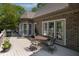 Outdoor dining on the deck next to French doors that enter into the house at 955 Sagamore Dr, Louisburg, NC 27549
