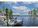 Dock with outdoor seating offers serene lake views on a sunny day at 955 Sagamore Dr, Louisburg, NC 27549
