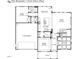 First floor plan featuring a 2 car garage, foyer, dining room, kitchen, and Gathering room at 0006 Tallulah Loop Lane, Cedar Grove, NC 27231