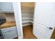 Walk in pantry with shelves for food storage at 10001 Sandcreek Ct, Chapel Hill, NC 27517