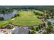 Beautiful aerial view of the driving range and surrounding area at 101 Preston Arbor Ln, Cary, NC 27513